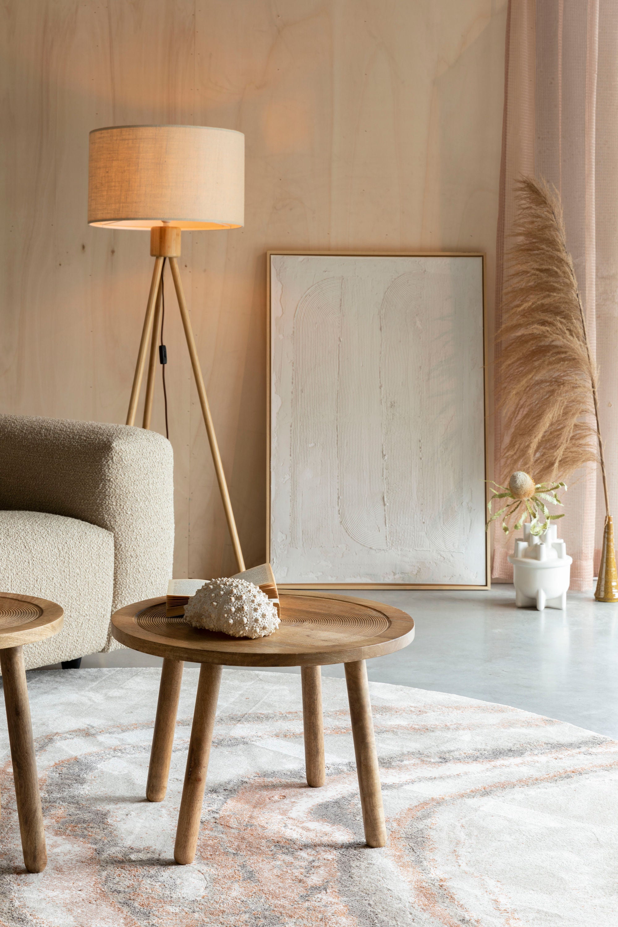 Zuiver Solar Grey/Terra Round Rug 200cm